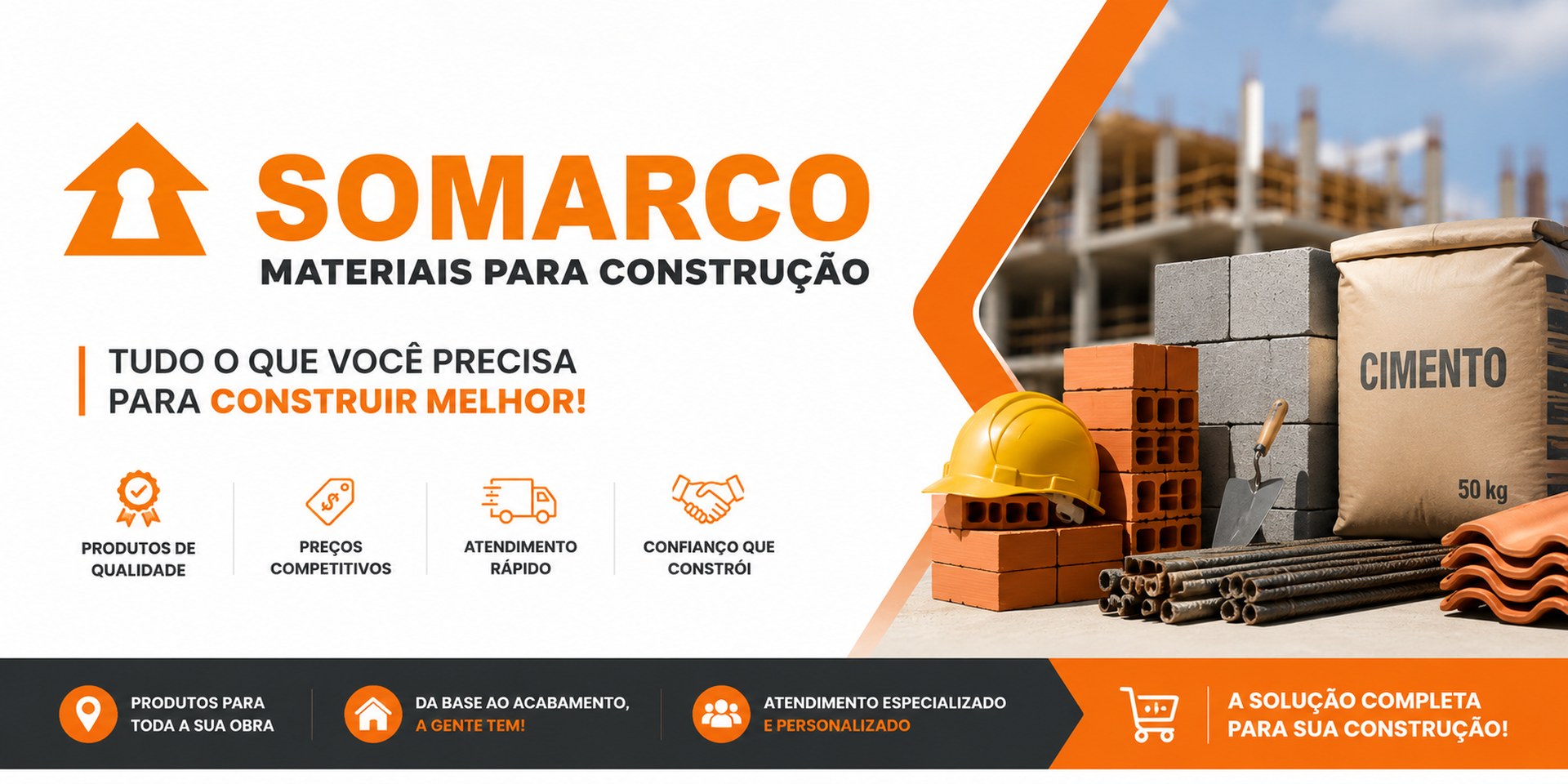 Somarco Materiais — Tudo para a sua obra, do básico ao acabamento